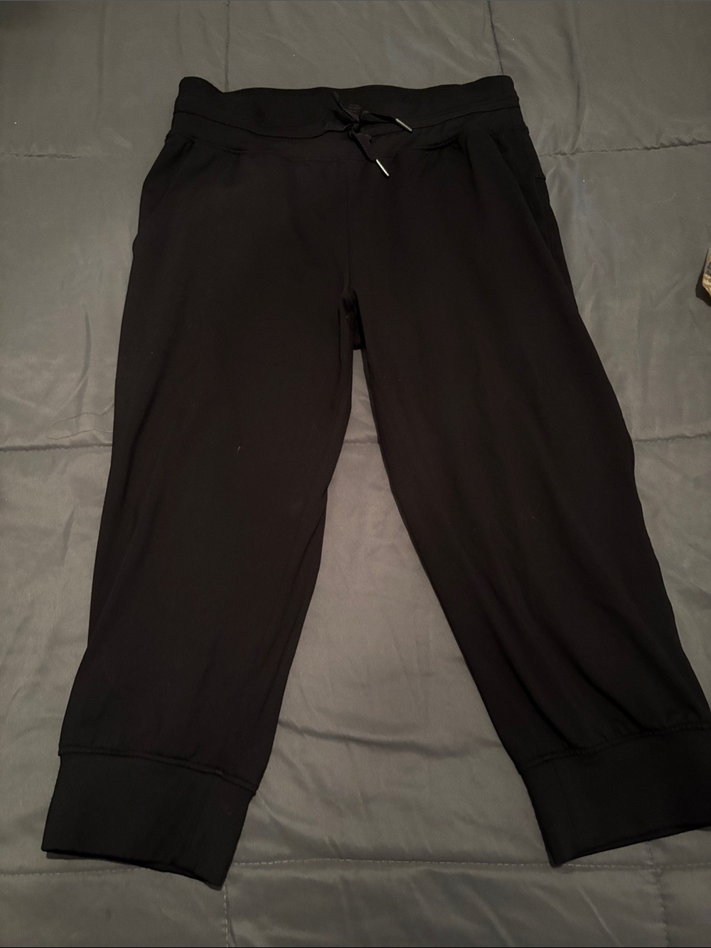 Zyia Black Capri Joggers